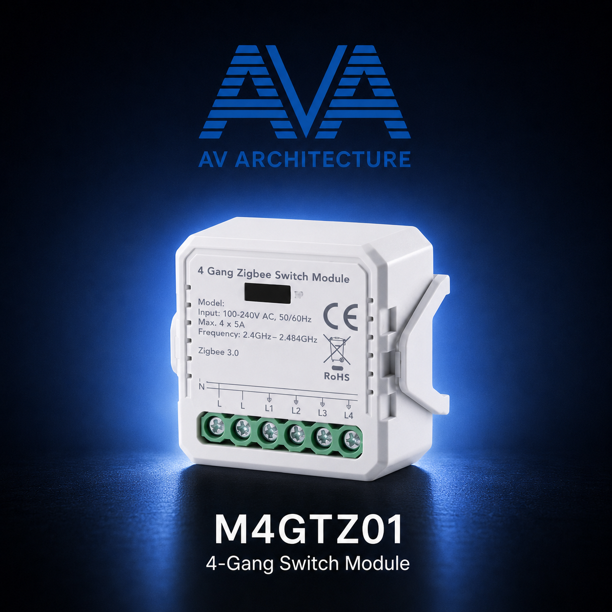 M4GTZ01 – 4-Gang Switch Module